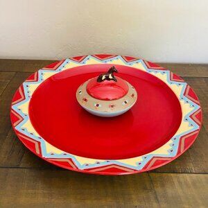 Pendleton Home Ranch House Rare Celebrate the Horse Chip and Dip Set